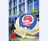 贴金警徽展示